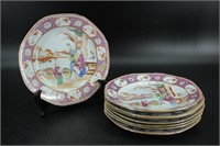 Set of 8 Chinese Export Porcelain Plates