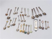Large Group of Souvenir Spoons