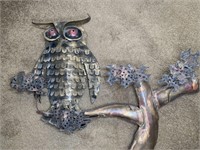 Metal Owl Wall Art