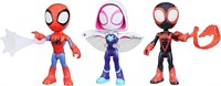 Spidey and His Amazing Friends 3-Pack, 4-Inch Scal