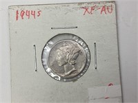 1944S US Silver Mercury Dime