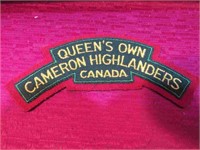 Queens Own Cameron Highlanders Canada Army Patch
