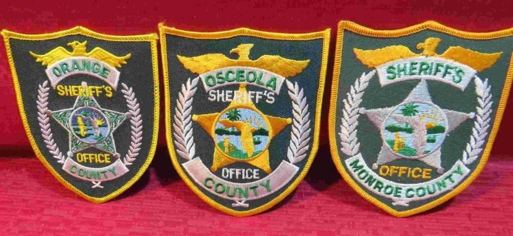 Florida USA Sheriffs Police Dept. Shoulder Patches