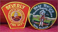Special Issue Patches TePee Mountain Navy Fire Dep