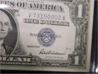 One Dollar Silver Certificate; 1957; U.S.;