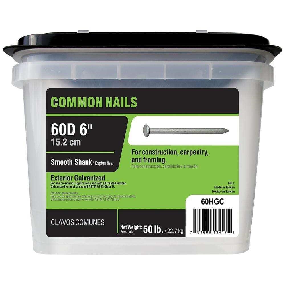 #2 x 6 in. Galvanized Nails  50 lb. Box