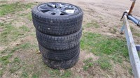 4-Firestone 225/45R18 tires & rims