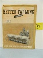 1938 JD Better Farming Magazine, Good Condition