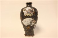 Fine Japanese Kutani Vase 4 Panels,Signed