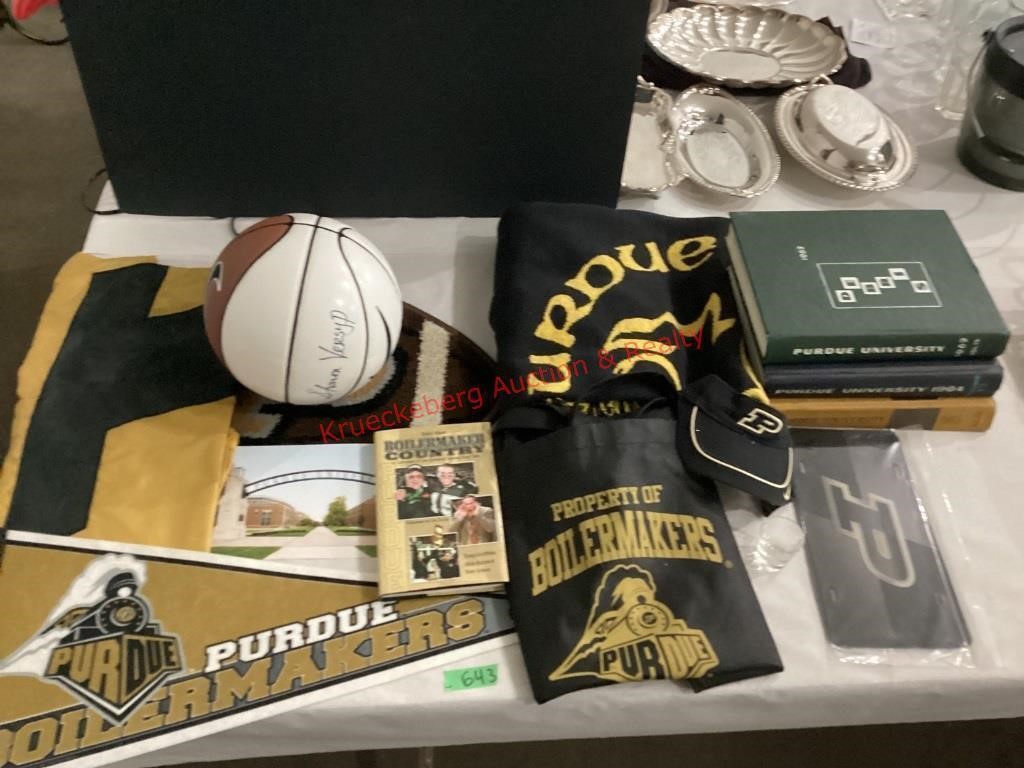 Assortment of Purdue Collectables