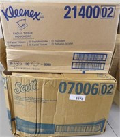 Kleenex Facial Tissue & Scott Jumbo Rolls