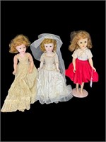 3- Vintage American Character Dolls