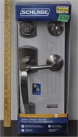 Schlage front entry handle set - new