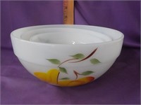 Fire King Gay fruit graduated bowls