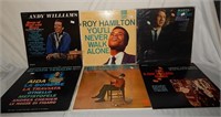 (23) Vinyl Records Marty Robbins Nat King Cole etc