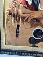 Oil Painting Woman w/ Guitar Rico Tomaso style
