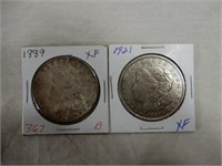 1889 MORGAN DOLLAR AND 1921 MORGAN DOLLAR