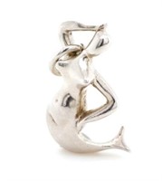 Georg Jensen sterling silver mermaid charm
