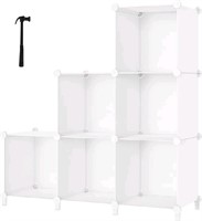6 Cube Storage Shelf, Storage Bookcase Bookshelf w
