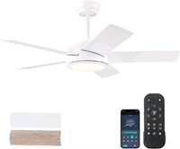 Ceiling Fans with Lights - 42" Low Profile Ceiling