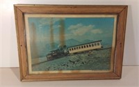 Framed Mt. Washington Cog Railway Print 20x14.5"