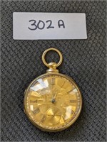 18K Gold Fusee Pocket Watch
