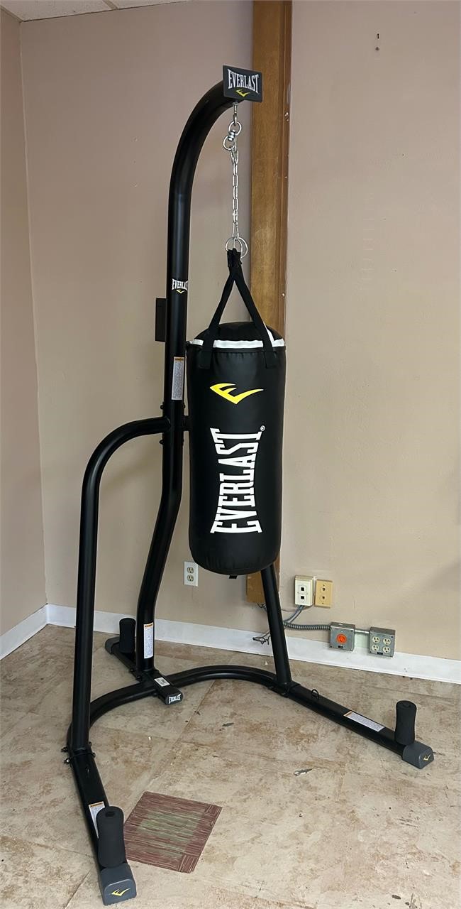 100 pd. Bag + Single-Station Stand Home Gym