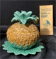 Vintage Portuguese Ceramic "Pineapple" Sauce Dish