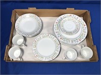 1982 ETERNAL LOVE FLORAL CHINA SET