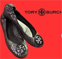 Original Tory Burch leopard print flats size 9.5