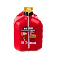 No Spill 5- Gallons Plastic Gasoline Can