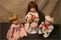 Three Ceramic Dolls