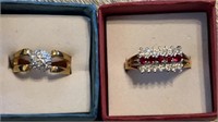 (2) Rings in Gift Boxes, Sizes 6 & 10