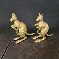 2 Brass Kangaroos