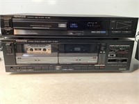 Kenwood CD Player & Dual Cassette Player