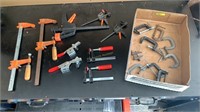 Lot of Clamps, Wood C and others
