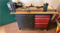 Craftsman 12” Wood Lathe with Work Bench Cabinet