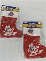 OHUO STATE CHRISTMAS STOCKINGS 10IN