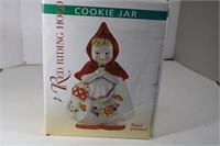 Vintage Red Riding Hood Hand Painted Cookie Jar