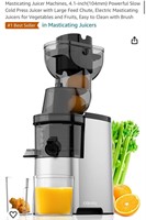 Masticating Juicer Machines