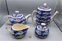 Ceramic Pottery "Whimsical Fish" Tea & Coffee Set