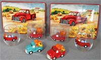 FALL RED TRUCK DECOR