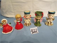 5 1950'S LEFTON CANDLES HOLDERS