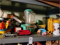 Ertl toy truck and misc vintage toys