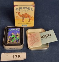 1996 Zippo Lighter Joe Camel Moon