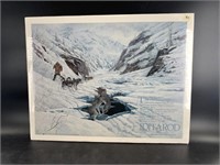 Jon Van Zyle signed 1991 Iditarod poster of the Da