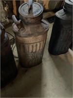 Antique 5 Gallon Oil Can