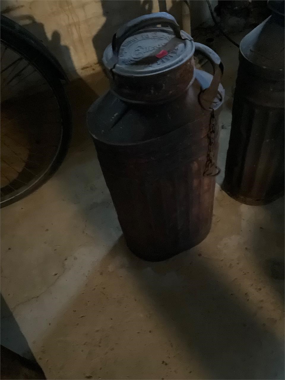 Antique 5 Gallon Oil Can