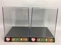 2 Ty Beanie Baby Display Cases