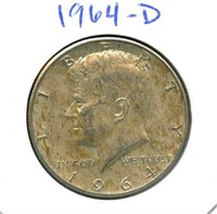 1964-D Kennedy Silver Half Dollar